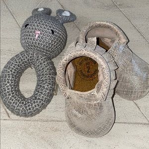 freshly picked leather moccasin